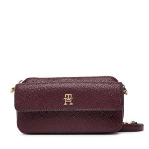 Torebka Tommy Hilfiger. Czerwone listonoszki TOMMY HILFIGER, bez wzorów, bez dodatków. Za 529,99 zł.