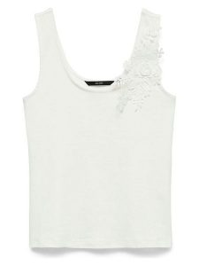 Vero Moda Top w kolorze białym rozmiar: S. Białe topy Vero Moda, s, bez wzorów, z bawełny, bez kołnierzyka, bez ramiączek. Za 62,03 zł.
