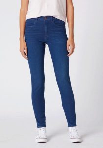 WRANGLER HIGH RISE SKINNY DAMSKIE SPODNIE JEANSOWE JEANSY DEEP WATERS W27HJN69D 112128091. Rurki Wrangler, z jeansu. Za 199,99 zł.