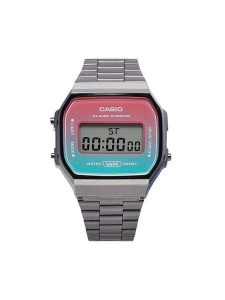 Casio Zegarek A168WERB-2AEF Srebrny. Szare, cyfrowe zegarki Casio. Za 259,99 zł.