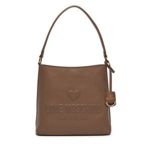 Torebka LOVE MOSCHINO. Brązowe torebki klasyczne LOVE MOSCHINO, bez wzorów, bez dodatków. Za 689,99 zł.