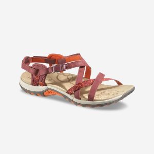 Sandały turystyczne Jacardia damskie. Buty trekkingowe Merrell, z kauczuku, bez zapięcia. Za 349,99 zł.