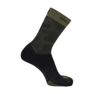 Skarpety turystyczne dla dorosłych Salomon X Ultra Mid. Czarne skarpetki Salomon, bez wzorów. Za 85,00 zł.