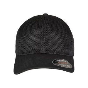 Czapka Z Daszkiem 360 Omnimesh. Niebieskie czapki FLEXFIT, bez wzorów, z elastanu. Za 73,99 zł.
