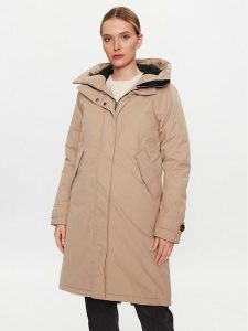 Didriksons Parka Luna 504379 Beżowy Regular Fit. Brązowe płaszcze Didriksons, bez wzorów, z syntetyku, bez kaptura. Za 839,99 zł.
