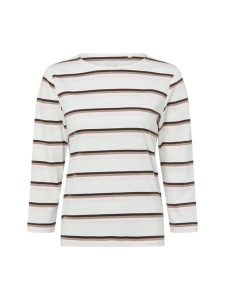 Marie Lund Koszula damska Kobiety Bawełna biały|brązowy|różowy w paski, XS. Białe koszule Marie Lund, xs, bez wzorów, z bawełny, bez kołnierzyka, bez ramiączek. Za 149,95 zł.