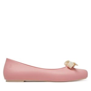 Baleriny Melissa. Czerwone balerinki Melissa, bez wzorów, bez obcasa, bez zapięcia. Za 219,99 zł.