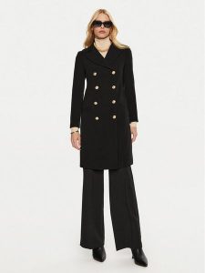 Artigli Płaszcz przejściowy ACCP000187 Czarny Regular Fit. Czarne płaszcze Artigli, bez wzorów, z syntetyku, bez kaptura. Za 899,99 zł.