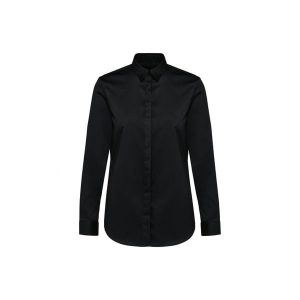 Damska koszula z długim rękawem z twillu Kariban Premium. Czarne koszule KARIBAN, bez wzorów, z bawełny, bez kołnierzyka, bez ramiączek. Za 341,00 zł.