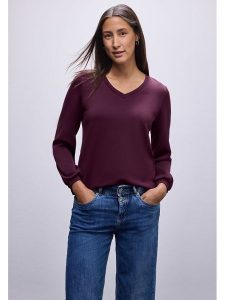 Street One Koszulka w kolorze fioletowym rozmiar: 44. Różowe bluzki Street One, bez wzorów, street, bez kołnierzyka, bez ramiączek. Za 147,91 zł.