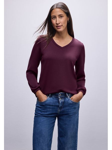 Street One Koszulka w kolorze fioletowym rozmiar: 34. Różowe bluzki Street One, bez wzorów, street, bez kołnierzyka, bez ramiączek. Za 122,09 zł.