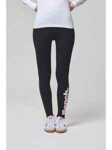 Bench Legginsy "Elira" w kolorze czarnym rozmiar: 38. Czarne legginsy Bench, bez wzorów, z podwyższonym stanem. Za 92,21 zł.