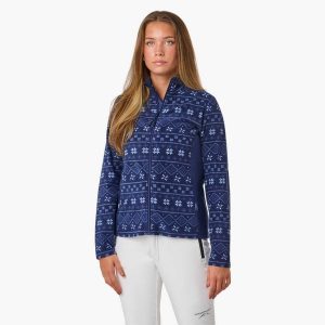 Bluza polarowa turystyka damska Swedemount Idre Fleece III wodoodporna. Niebieskie bluzy SWEDEMOUNT, na zimę, bez wzorów, z polaru, bez kaptura. Za 129,99 zł.
