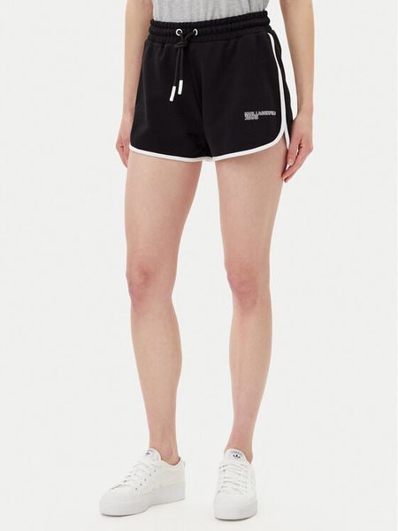 Karl Lagerfeld Jeans Szorty sportowe A2W10095 Czarny Regular Fit. Czarne spodenki sportowe Karl Lagerfeld Jeans, xl, bez wzorów, z bawełny. Za 199,99 zł.