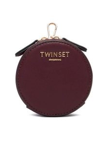 TWINSET Portfel 252TL8042 Fioletowy. Fioletowe portfele Twinset, bez wzorów, ze skóry. Za 309,99 zł.