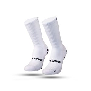 CALSOVO - Skarpetki z gripem - Antypoślizgowe - Jeden rozmiar - Piłka nożna. Czerwone skarpetki CALSOVO, bez wzorów, z bawełny. Za 63,99 zł.