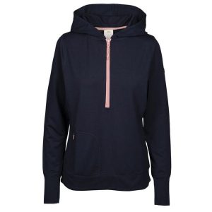 Trespass Zia - Damska bluza z kapturem na co dzień granatowa Marl. Niebieskie bluzy Trespass, bez wzorów, z kapturem. Za 312,99 zł.