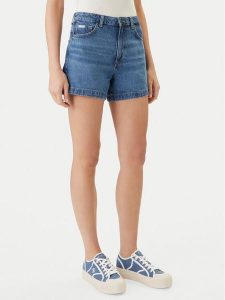 Guess Jeans Szorty jeansowe W5GD0S D5O13 Niebieski Regular Fit. Niebieskie szorty Guess Jeans, z aplikacjami, z jeansu. Za 329,99 zł.