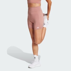 Legginsy Own the Run Short. Czerwone szorty ADIDAS, bez wzorów, z materiału, sportowe. Za 229,00 zł.