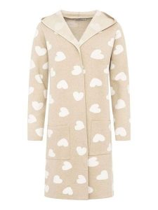 Zwillingsherz Kardigan w kolorze beżowym rozmiar: S/M. Brązowe kardigany Zwillingsherz. Za 217,53 zł.