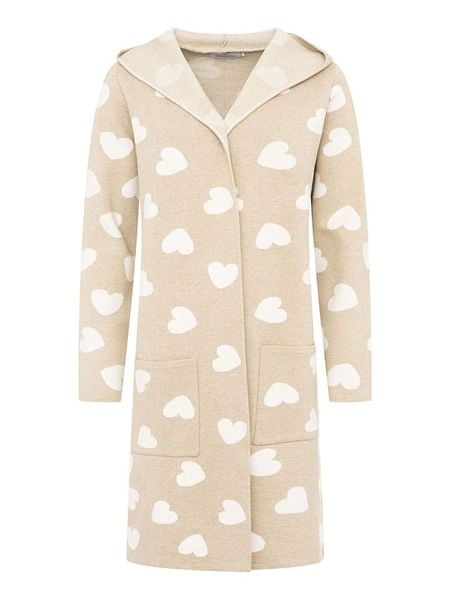 Zwillingsherz Kardigan w kolorze beżowym rozmiar: S/M. Brązowe kardigany Zwillingsherz. Za 161,34 zł.