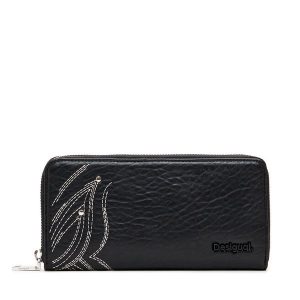 Portfel Desigual. Czarne portfele Desigual, bez wzorów. Za 189,99 zł.