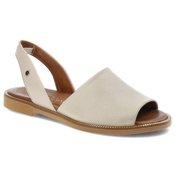 Beżowe Sandały Armodo Eleganckie Buty Damskie. Brązowe sandały Armodo, bez wzorów, bez obcasa, bez zapięcia. Za 239,00 zł.