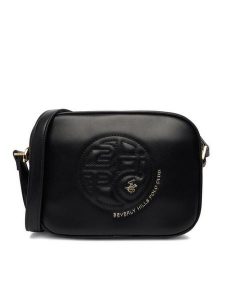 Beverly Hills Polo Club Torebka CEOWB-BHPC-L-002-09 Czarny. Czarne listonoszki Beverly Hills Polo Club, bez wzorów, z materiału, bez dodatków. Za 149,99 zł.