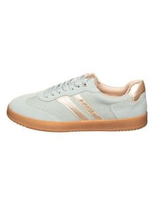S.Oliver Sneakersy w kolorze błękitno-złotym rozmiar: 38. Niebieskie trampki s.Oliver, bez wzorów, bez zapięcia. Za 110,04 zł.