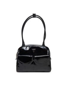 Guess Torebka HWTG96 46090 Czarny. Czarne torebki klasyczne Guess, z aplikacjami, ze skóry, bez dodatków. Za 309,99 zł.