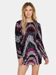ONLY Sukienka koktajlowa Sofie 15334081 Kolorowy Slim Fit. Kombinezony ONLY, l, bez wzorów, z syntetyku, wizytowe, bez kołnierzyka, bez ramiączek. Za 169,99 zł.