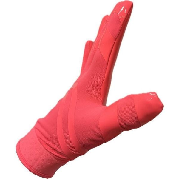 Rękawice do futbolu amerykańskiego pro receiver, RE, DB, RB, Różowy FRG-03. Czerwone rękawiczki BARNETT, bez wzorów. Za 154,00 zł.