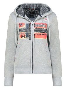 Geographical Norway Bluza "Farlotte" w kolorze jasnoszarym rozmiar: S. Szare bluzy Geographical Norway, s, z aplikacjami, bez kaptura. Za 122,96 zł.