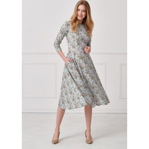 Sukienka Galatea Hazel 32 niebieski. Sukienki marki Marie Zélie. W wyprzedaży za 317,60 zł.