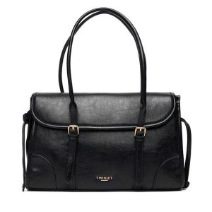 Torebka TWINSET. Czarne torebki klasyczne Twinset, bez wzorów, bez dodatków. Za 549,99 zł.