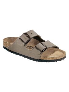 Birkenstock Klapki "Arizona" w kolorze szarym rozmiar: 42. Szare klapki Birkenstock, bez wzorów, bez obcasa. Za 302,35 zł.