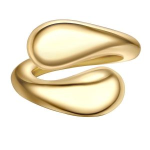 Yokoamii Pierscionek z metalowego stopu w zlocie zóltym Pierścionki 1 ct Damski. Żółte pierścionki Yokoamii, metalowe. Za 159,99 zł.