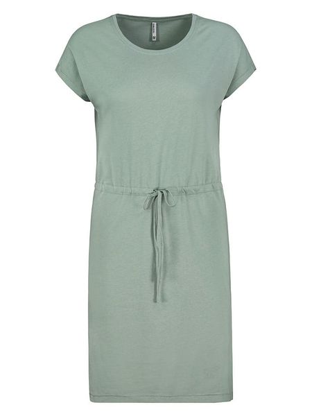 Sublevel Sukienka w kolorze zielonym rozmiar: S. Zielone sukienki Sublevel, na co dzień, s, bez wzorów, z bawełny, bez kołnierzyka, bez ramiączek, midi, proste. Za 74,63 zł.