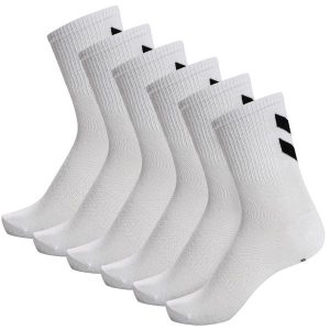 Skarpetki białe Humel hmlCHEVRON 6-PACK SOCKS uniwersalne. Białe skarpetki Hummel, bez wzorów. Za 89,99 zł.
