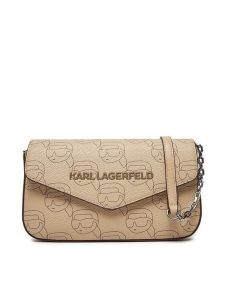 KARL LAGERFELD Torebka A1W32045 Beżowy. Brązowe torebki klasyczne KARL LAGERFELD, bez wzorów, ze skóry, bez dodatków. Za 469,99 zł.
