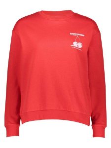 JDY Bluza "Nanna" w kolorze czerwonym rozmiar: L. Czerwone bluzy JDY, l, bez wzorów, bez kaptura. Za 83,81 zł.