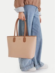 MEXX Torebka EO-MEXX-S-006-09 Beżowy. Brązowe shopper bag Mexx, bez wzorów, z materiału, bez dodatków. Za 299,99 zł.