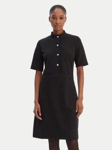 JOOP! Sukienka codzienna Tibra 10100209 Czarny Regular Fit. Czarne sukienki JOOP!, na co dzień, bez wzorów, z syntetyku, bez kołnierzyka, bez ramiączek, proste. Za 682,99 zł.