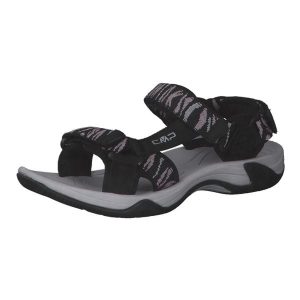 Sandały dla kobiet CMP Hamal Hiking. Czarne buty trekkingowe CMP, z materiału, bez zapięcia. Za 109,99 zł.