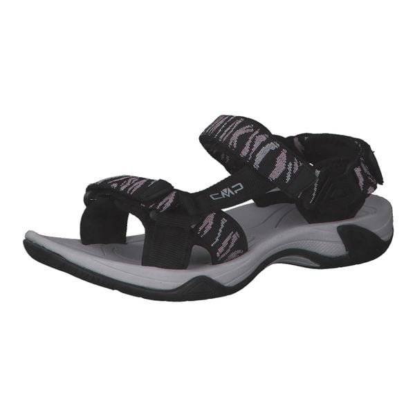 Sandały dla kobiet CMP Hamal Hiking. Czarne buty trekkingowe CMP, z materiału, bez zapięcia. Za 124,53 zł.