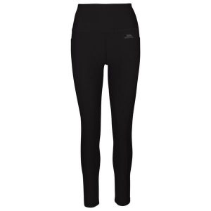 Trespass Basca - Damskie aktywne legginsy czarne. Czarne legginsy Trespass, bez wzorów, z podwyższonym stanem. Za 169,83 zł.
