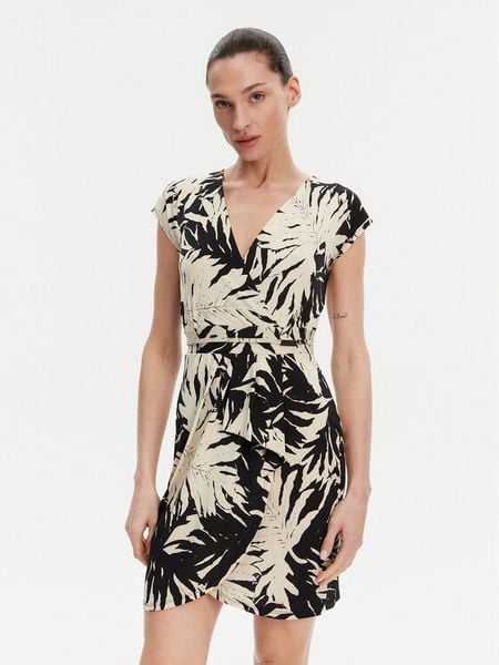 Morgan Sukienka letnia 251-RAROSA Beżowy Regular Fit. Brązowe kombinezony Morgan, na lato, bez wzorów, z syntetyku, bez kołnierzyka, bez ramiączek. Za 179,99 zł.