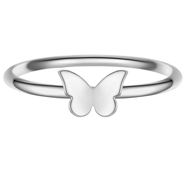 Glanzstücke München Pierscionek Motyl z Srebra Sterling w srebrze z Pierścionki 1 ct Damski. Szare pierścionki Glanzstücke München, srebrne. Za 129,99 zł.