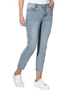 Heine Dżinsy - Skinny fit - w kolorze błękitnym rozmiar: 40. Niebieskie jeansy Heine, bez wzorów. Za 74,45 zł.