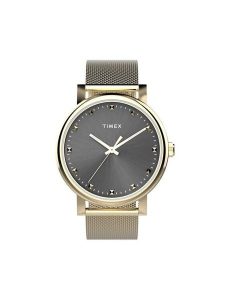 Timex Zegarek Transcend TW2W19500 Złoty. Żółte, analogowe zegarki Timex. Za 319,99 zł.
